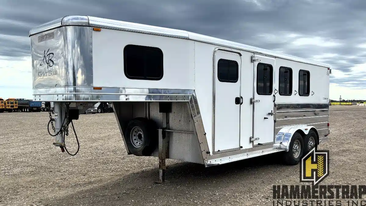 Gallery image 1 for Used 2006 Kiefer Built Genesis X-3 Aluminum 3 Horse Gooseneck Trailer Trailer - Horse