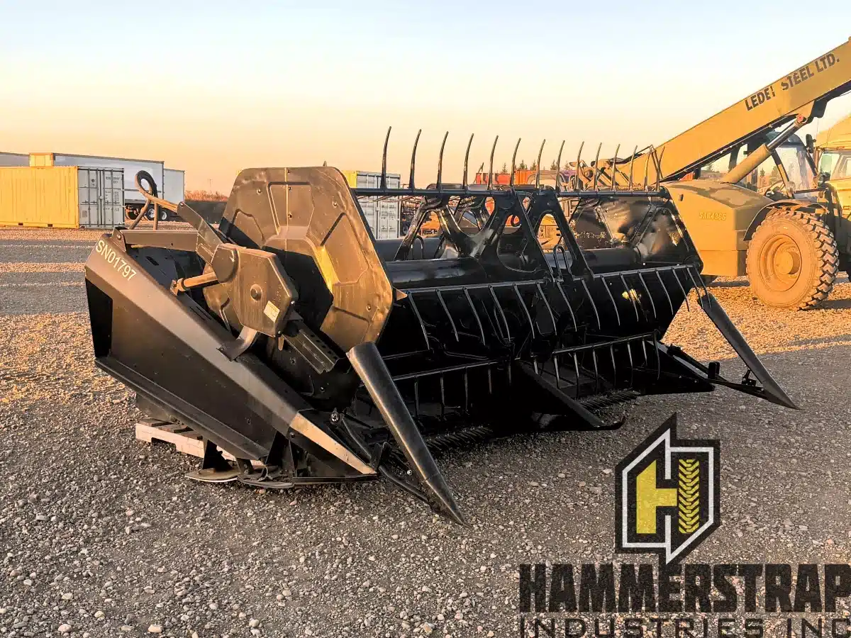 Used Custom Built 10 Ft Rigid Combine Header w/ MACDON Adapter Header - Pickup