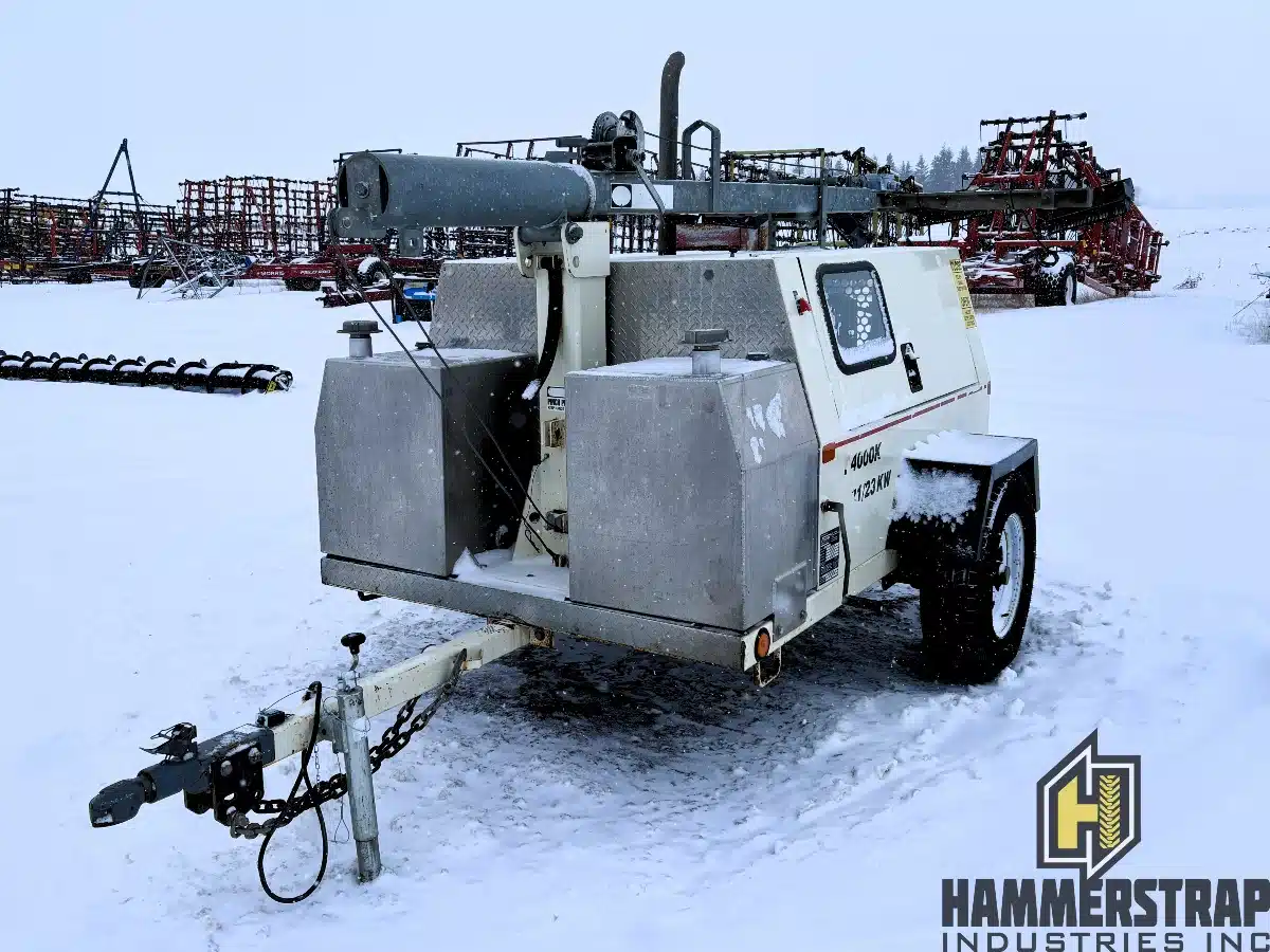 Used 2012 Frontier 20 KW Towable Light Tower Genset Combo Light Tower