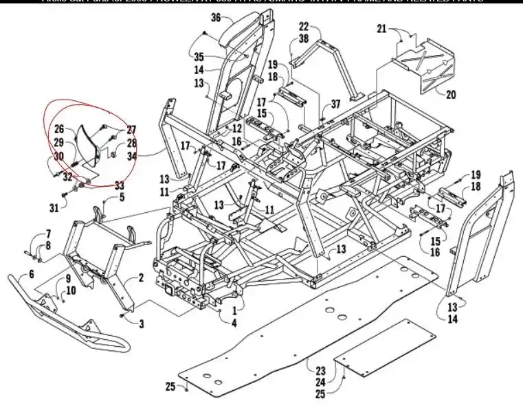 Gallery image 1 for New Arctic Cat 0509-044 Parts New-Used