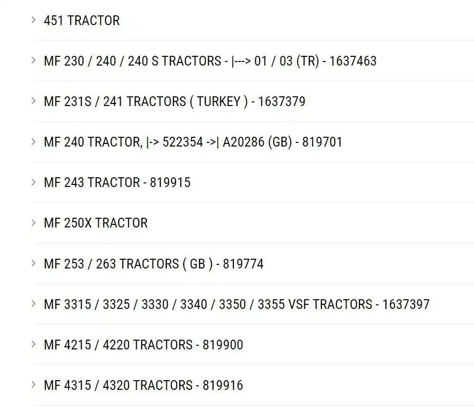 Gallery image 2 for Massey Ferguson 3638219M91 Parts New-Used