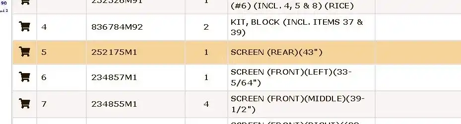 Gallery image 2 for New Agco 252175M1 Parts New-Used