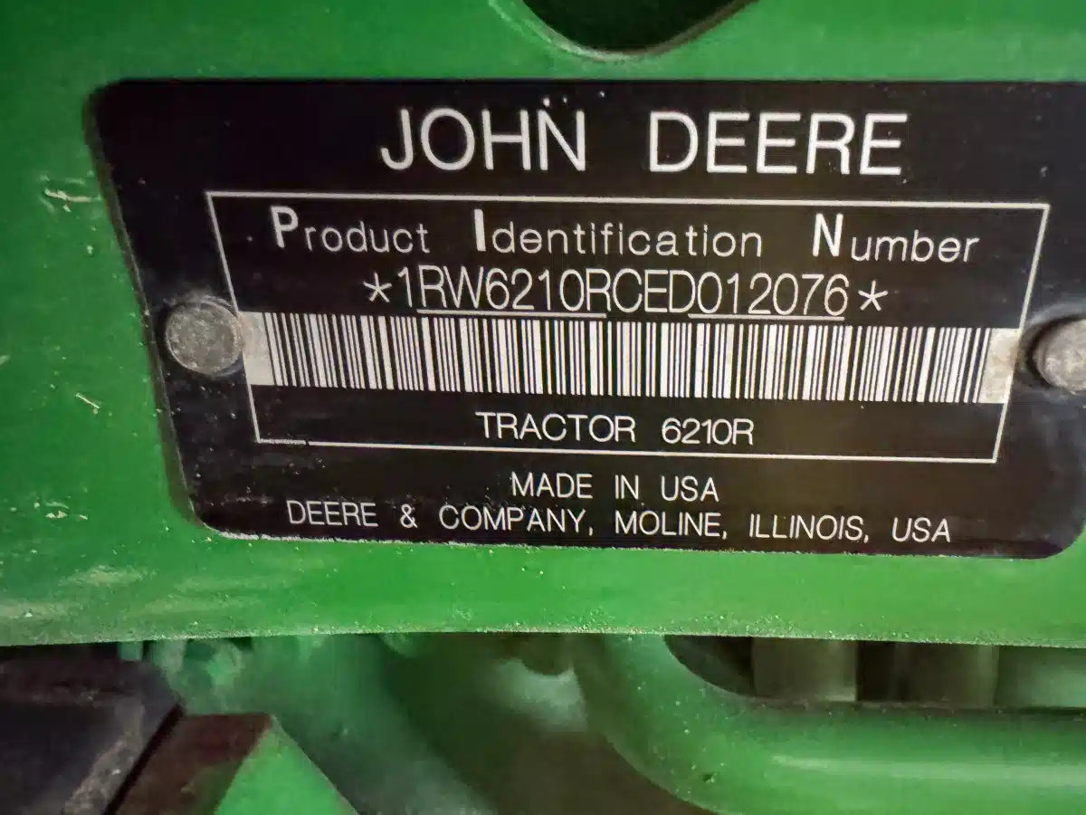 Gallery image 1 for Used 2014 John Deere 6210R Tractor
