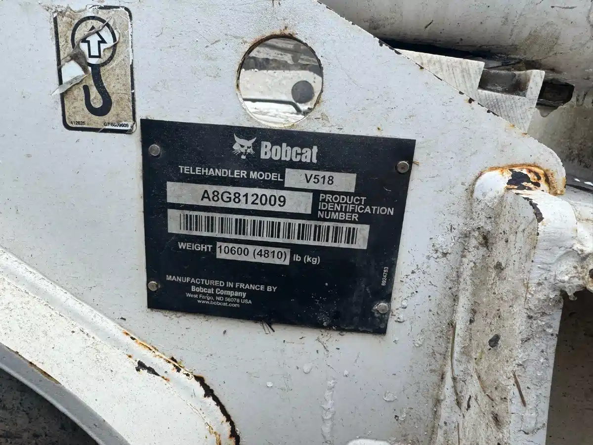 Gallery image 2 for Used 2008 Bobcat V518 TeleHandler