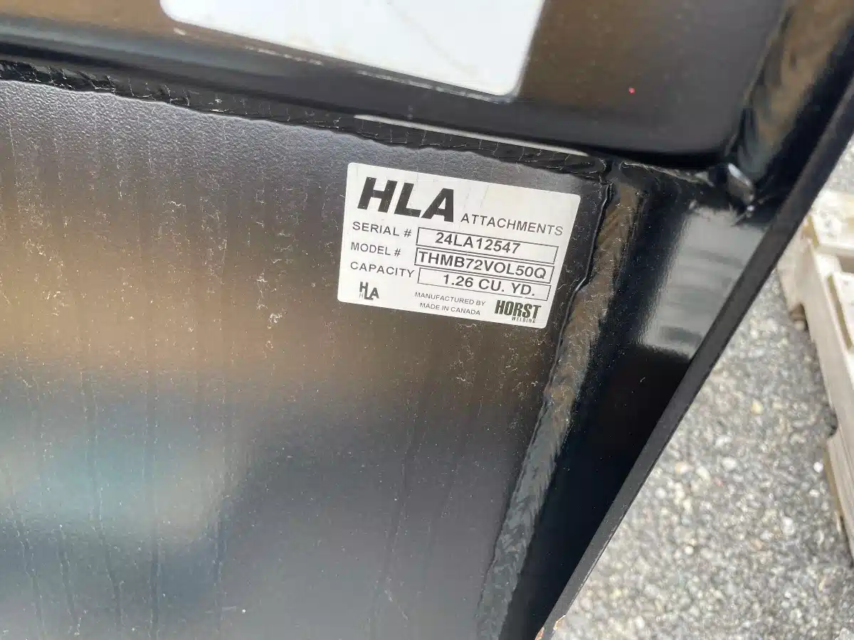 Gallery image 2 for Used 2024 HLA 72" HD Bucket