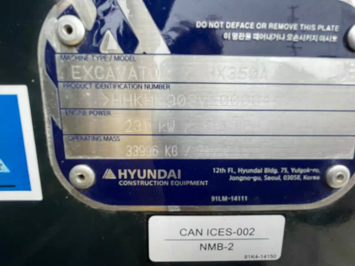 Gallery image 2 for 2025 Hyundai Ind HX350A L Excavator