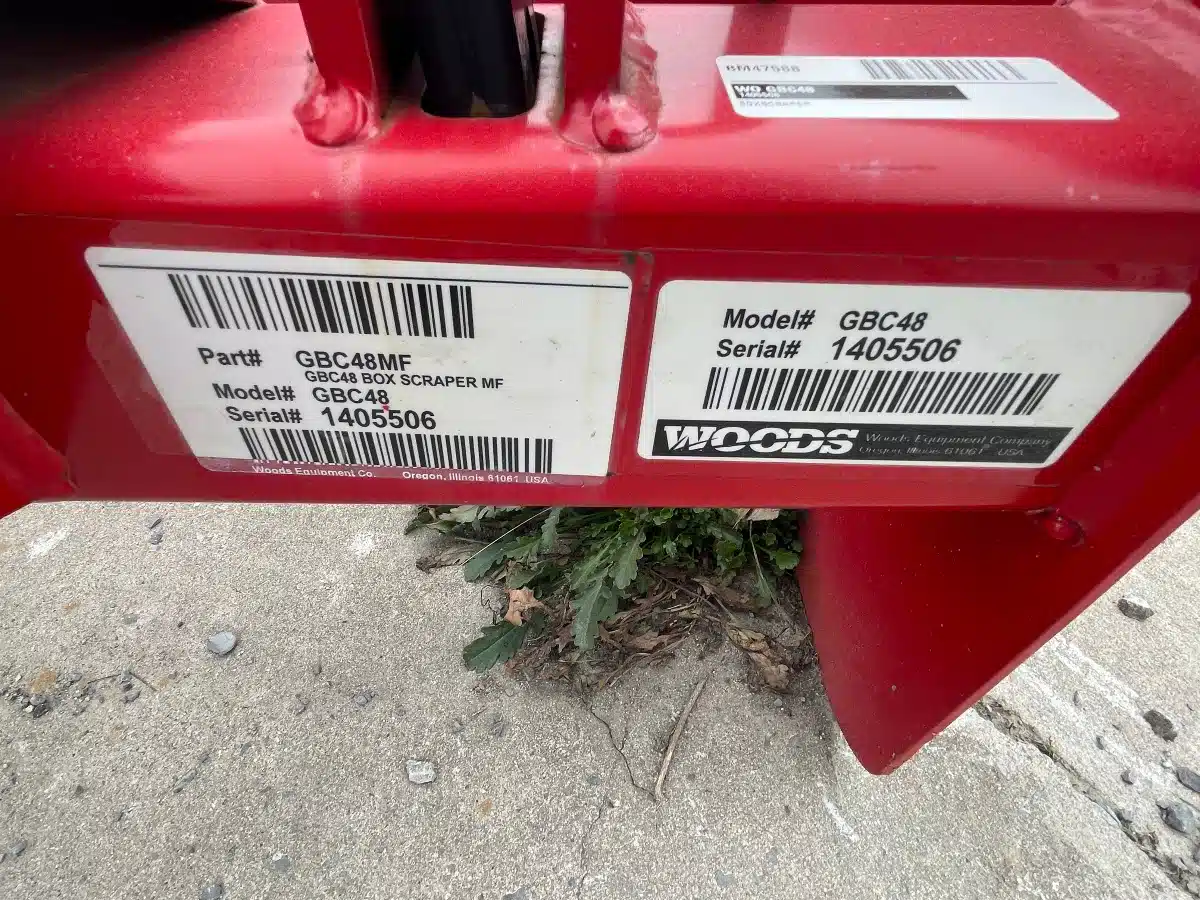 Gallery image 2 for 2022 Woods GBC48 Box Scraper
