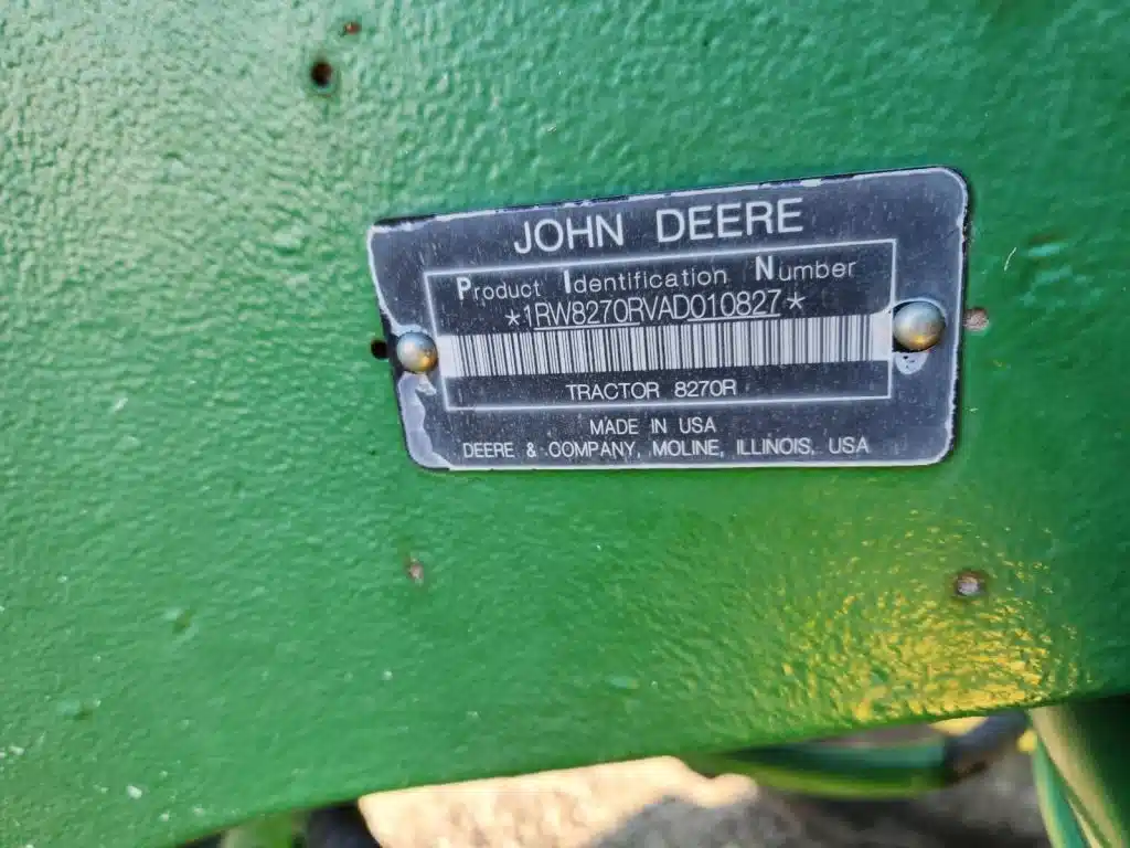 Gallery image 2 for Used 2010 John Deere 8270R Tractor