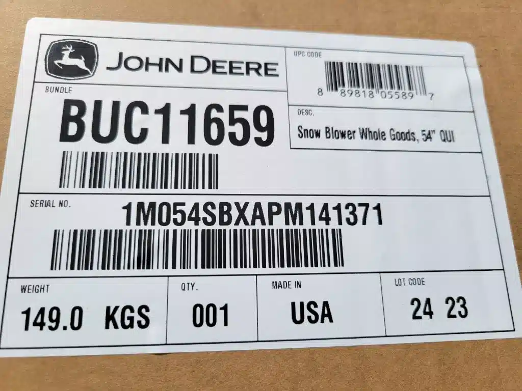 Gallery image 2 for New 2023 John Deere 54 Snow Blower