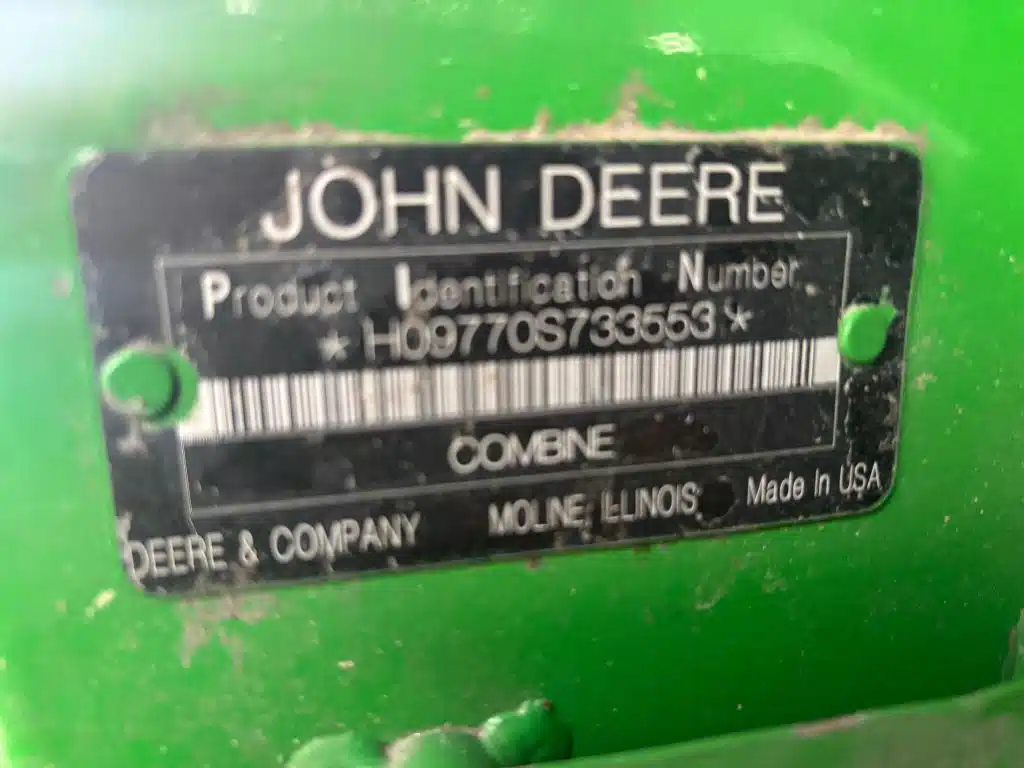 Gallery image 2 for Used 2009 John Deere 9770 STS Combine