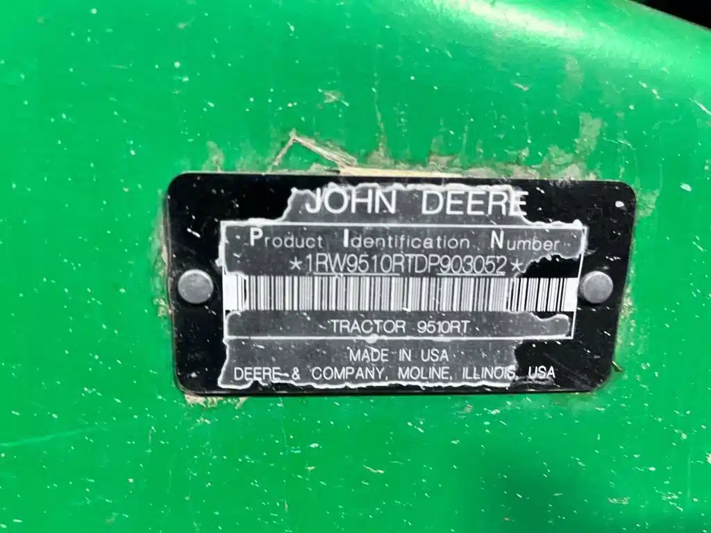 Gallery image 2 for Used 2013 John Deere 9510RT Tractor