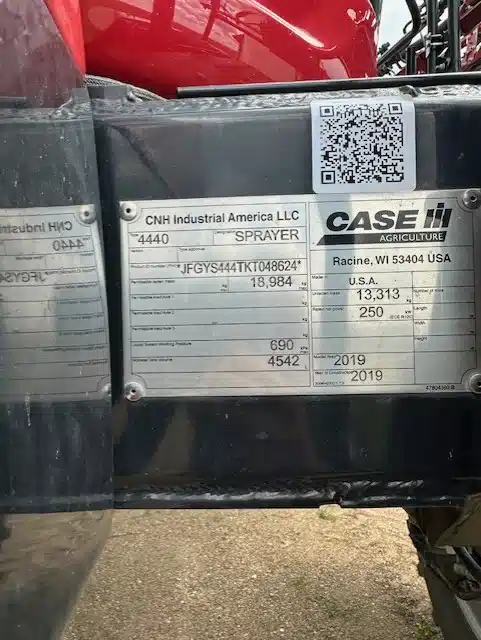 Gallery image 2 for Used 2019 Case IH PATRIOT 4440 Sprayer - Self Propelled