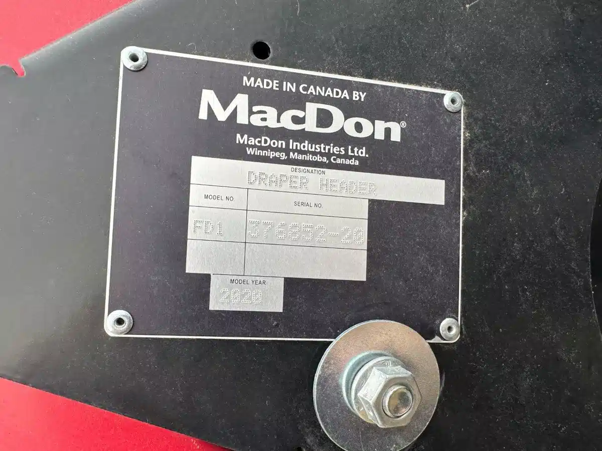 Gallery image 2 for Used 2020 MacDon FD75 Header - Flex Draper