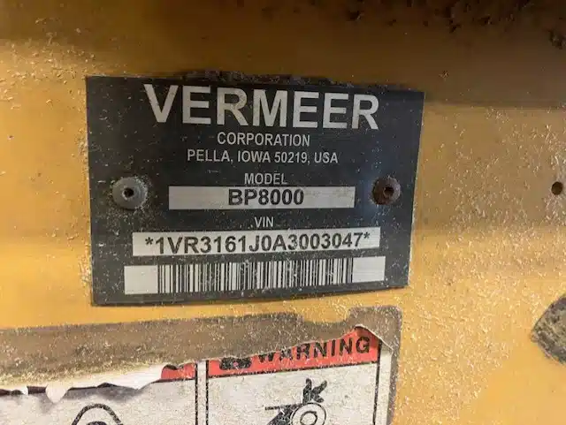 Gallery image 2 for Used 2010 Vermeer BP8000 Bale Processor