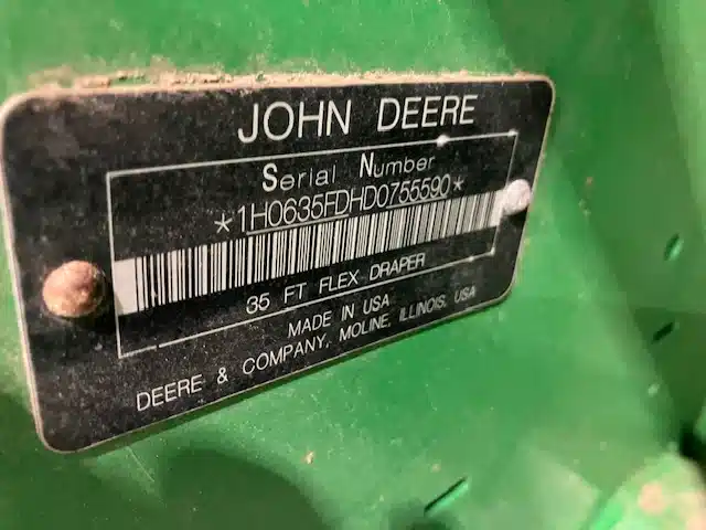 Gallery image 1 for Used 2013 John Deere 635FD Rigid Head