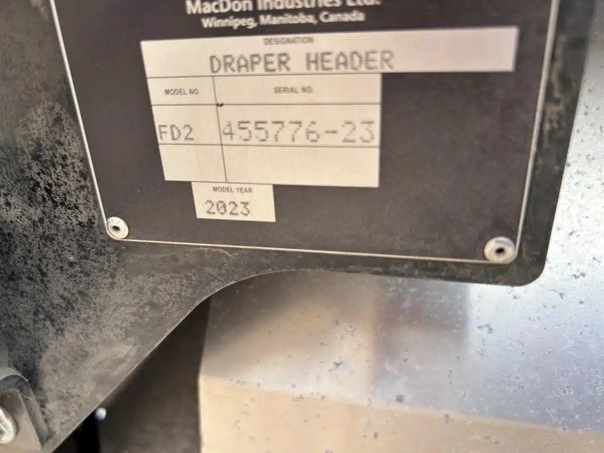 Gallery image 2 for Used 2023 MacDon FD250 Header - Flex Draper