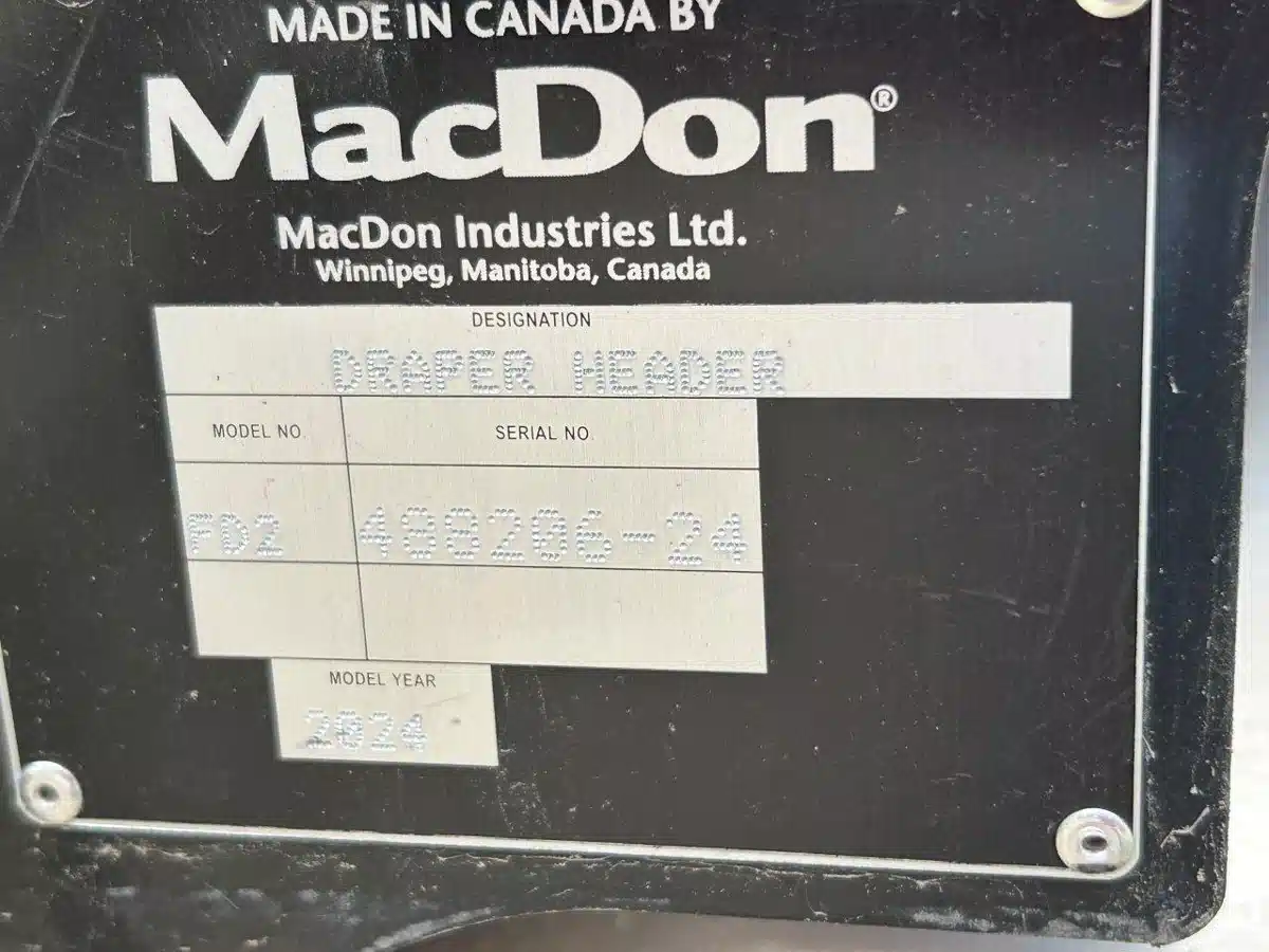Gallery image 2 for Used 2024 MacDon FD250 Header - Flex Draper
