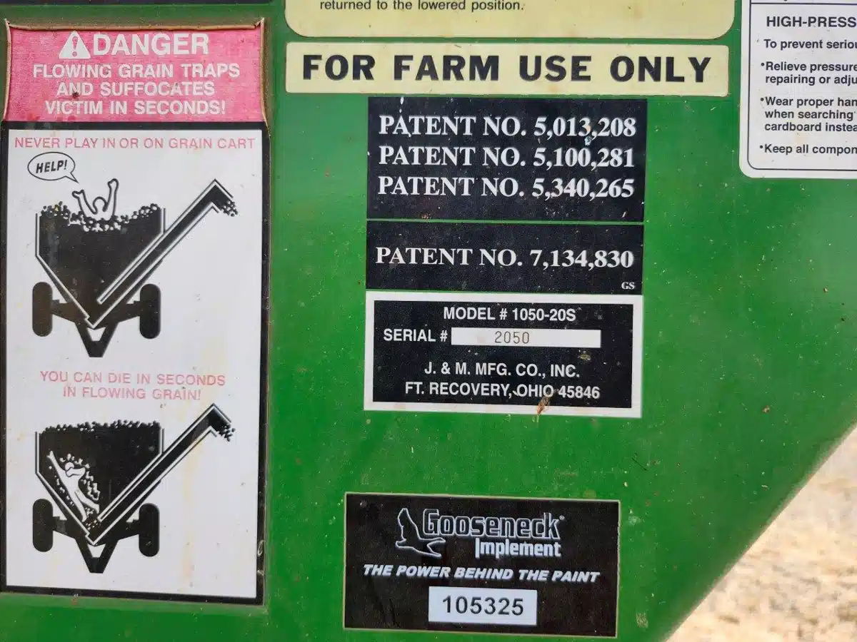 Gallery image 2 for 2012 J&M 1050-20S Grain Cart