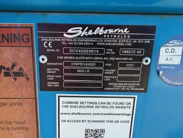 Gallery image 2 for 2022 Shelbourne XCV42 Header - Stripper