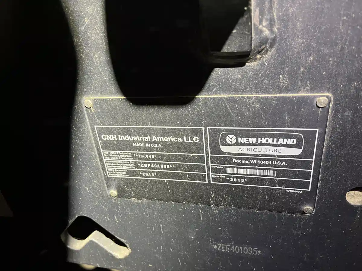Gallery image 2 for Used 2014 New Holland T9.645 Tractor