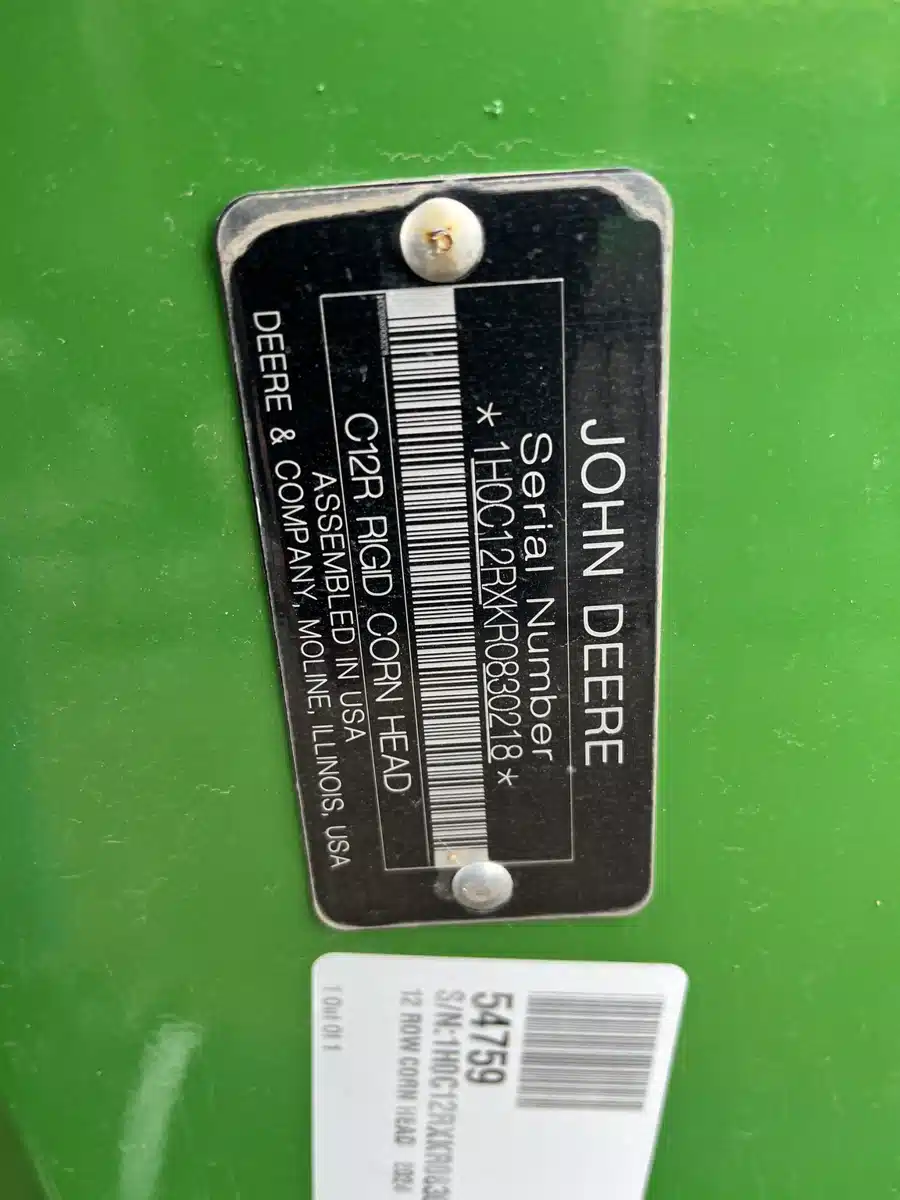 Gallery image 2 for Used 2024 John Deere C12R Header - Row Crop