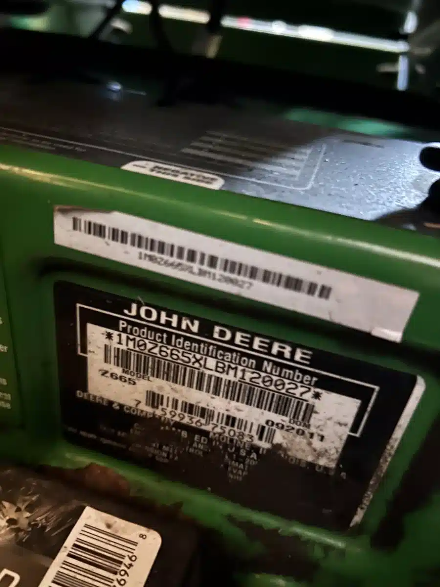 Gallery image 2 for Used 2012 John Deere Z665 Mower - Zero Turn