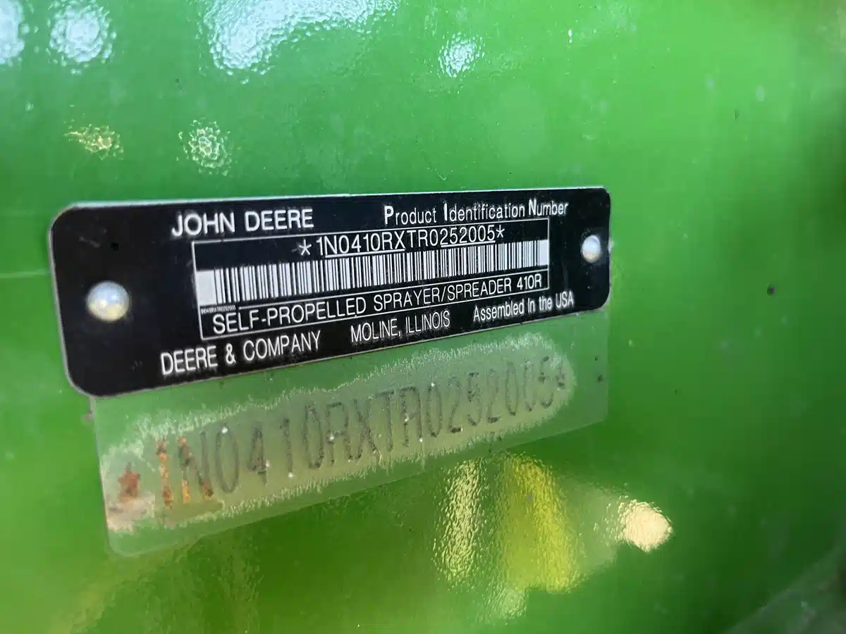 Gallery image 2 for Used 2025 John Deere 410R Sprayer - Self Propelled
