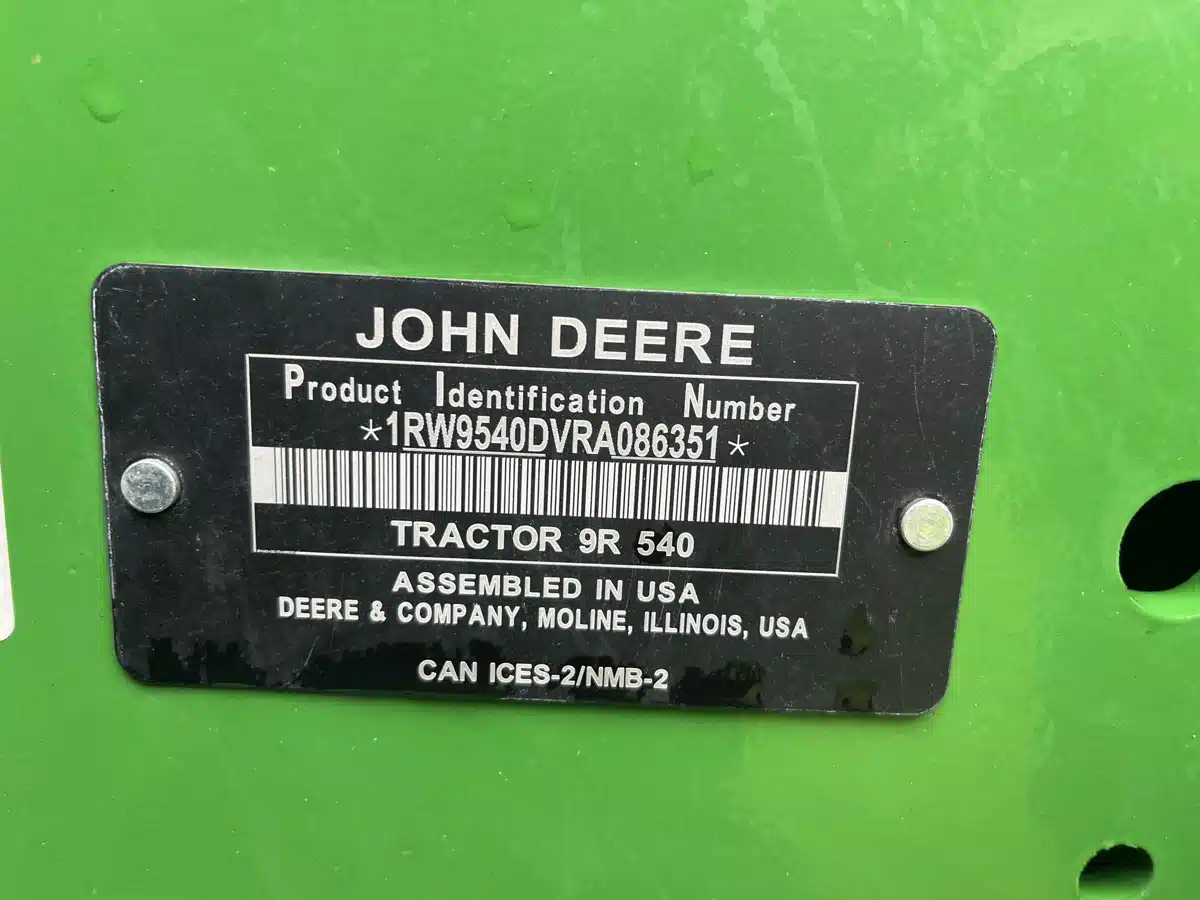 Gallery image 2 for Used 2024 John Deere 9R 540 Tractor