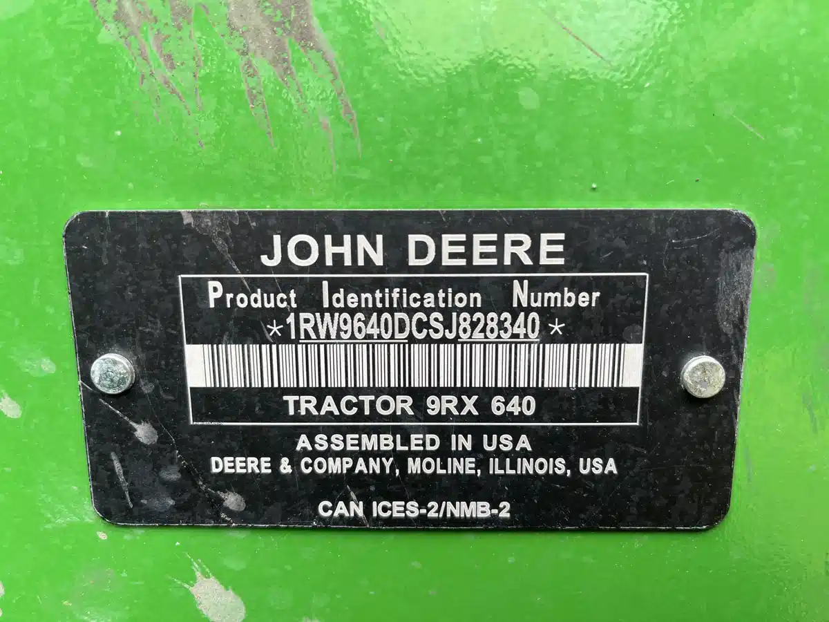 Gallery image 2 for 2025 John Deere 9RX 640 Tractor