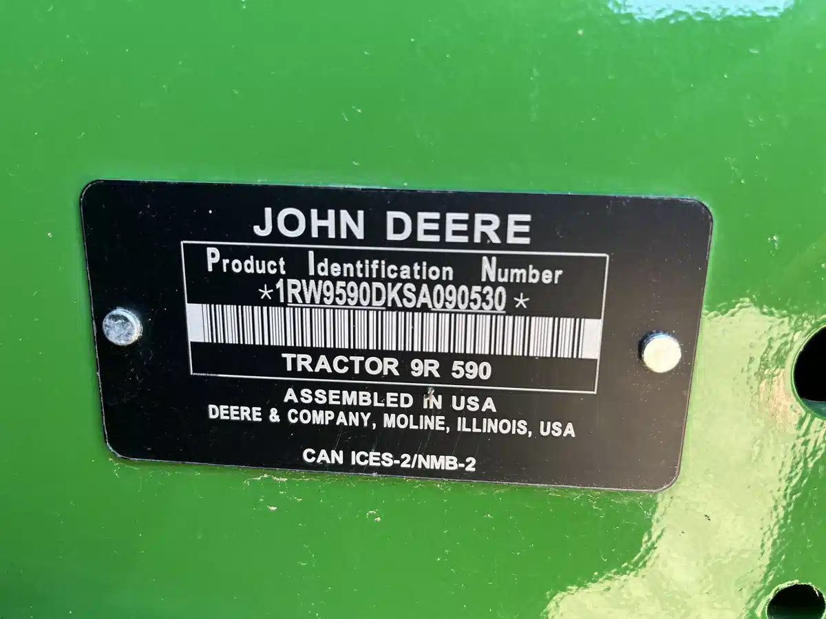 Gallery image 2 for Used 2025 John Deere 9R 590 Tractor