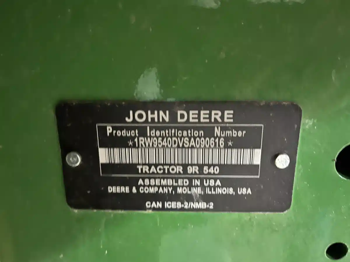 Gallery image 2 for Used 2025 John Deere 9R 540 Tractor