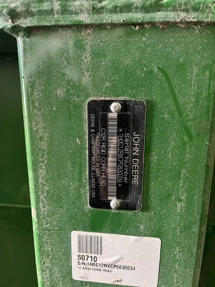 Gallery image 2 for Used 2024 John Deere C12R Header - Row Crop