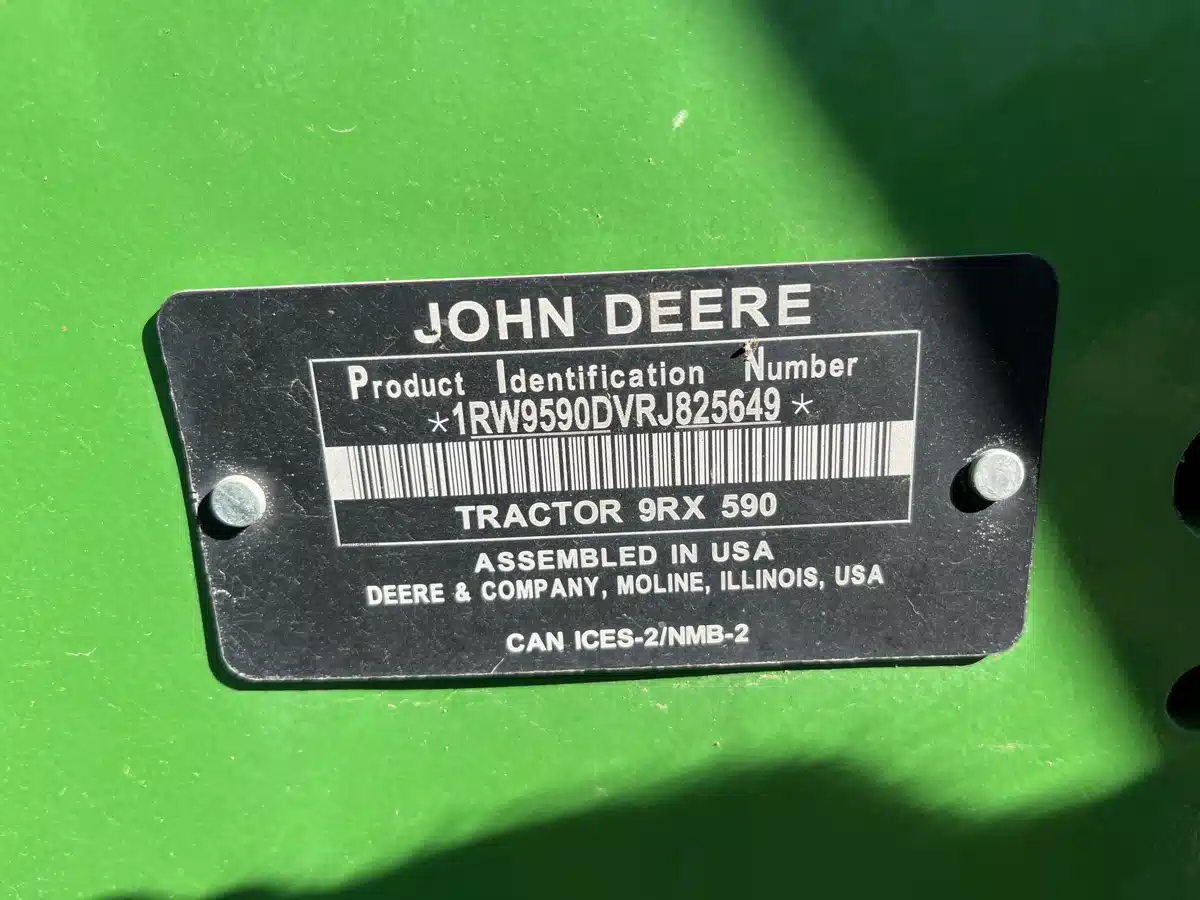 Gallery image 2 for Used 2024 John Deere 9RX 590 Tractor