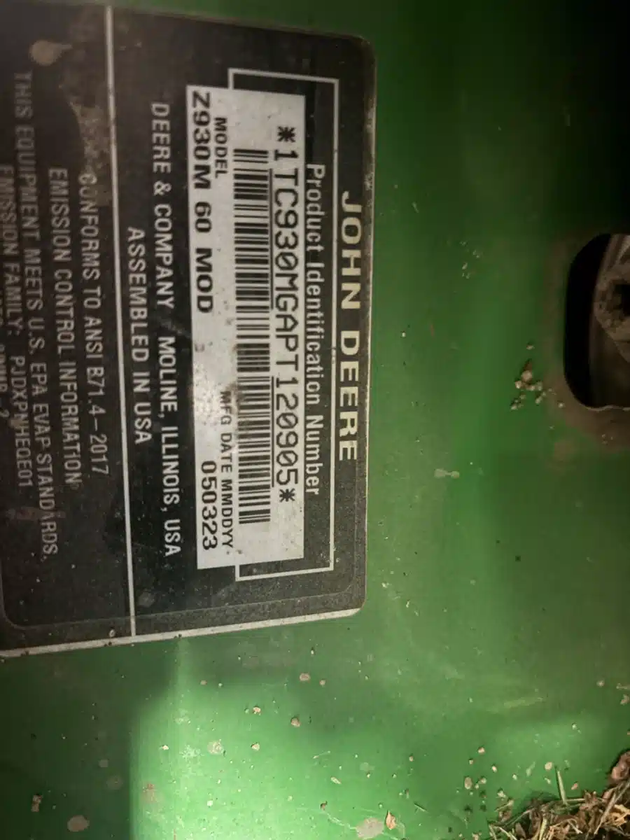 Gallery image 2 for 2023 John Deere Z930M Mower - Zero Turn