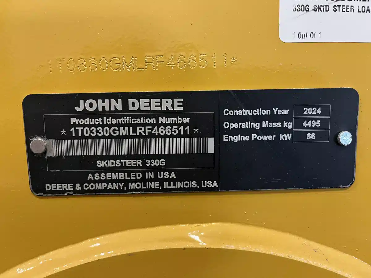 Gallery image 2 for 2024 John Deere 330G Skid Steer