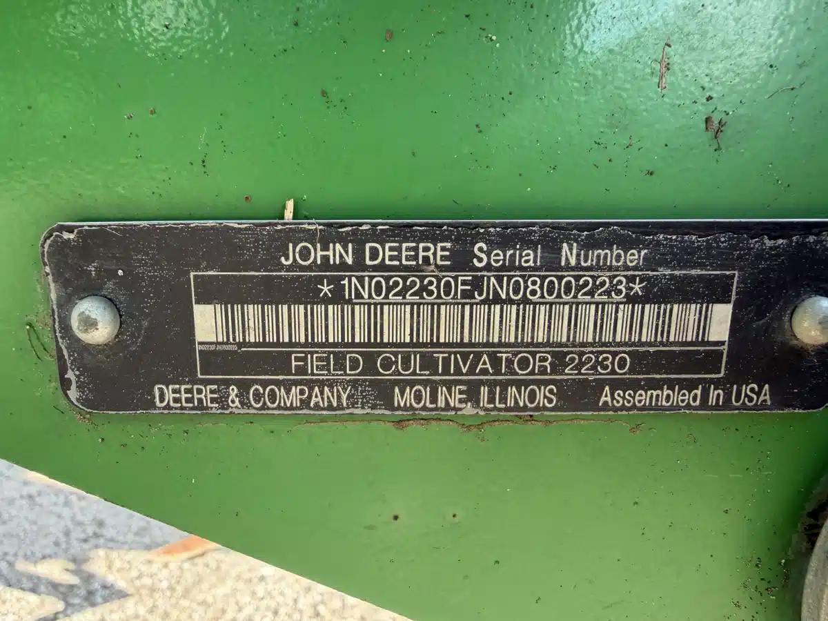 Gallery image 2 for 2023 John Deere 2230FH Cultivator