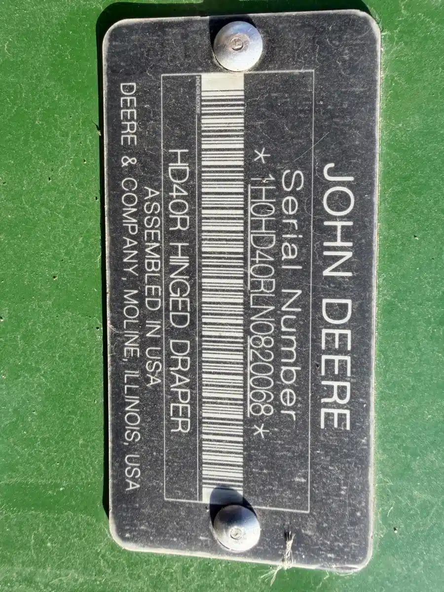 Gallery image 2 for 2022 John Deere HD40R Header - Draper