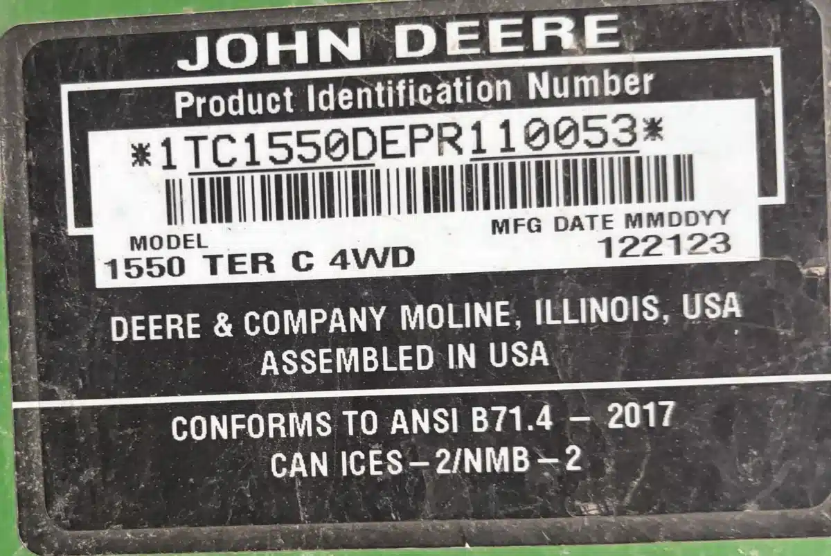 Photo de la Galerie 1 pour 2024 John Deere 1550 Tondeuse frontale