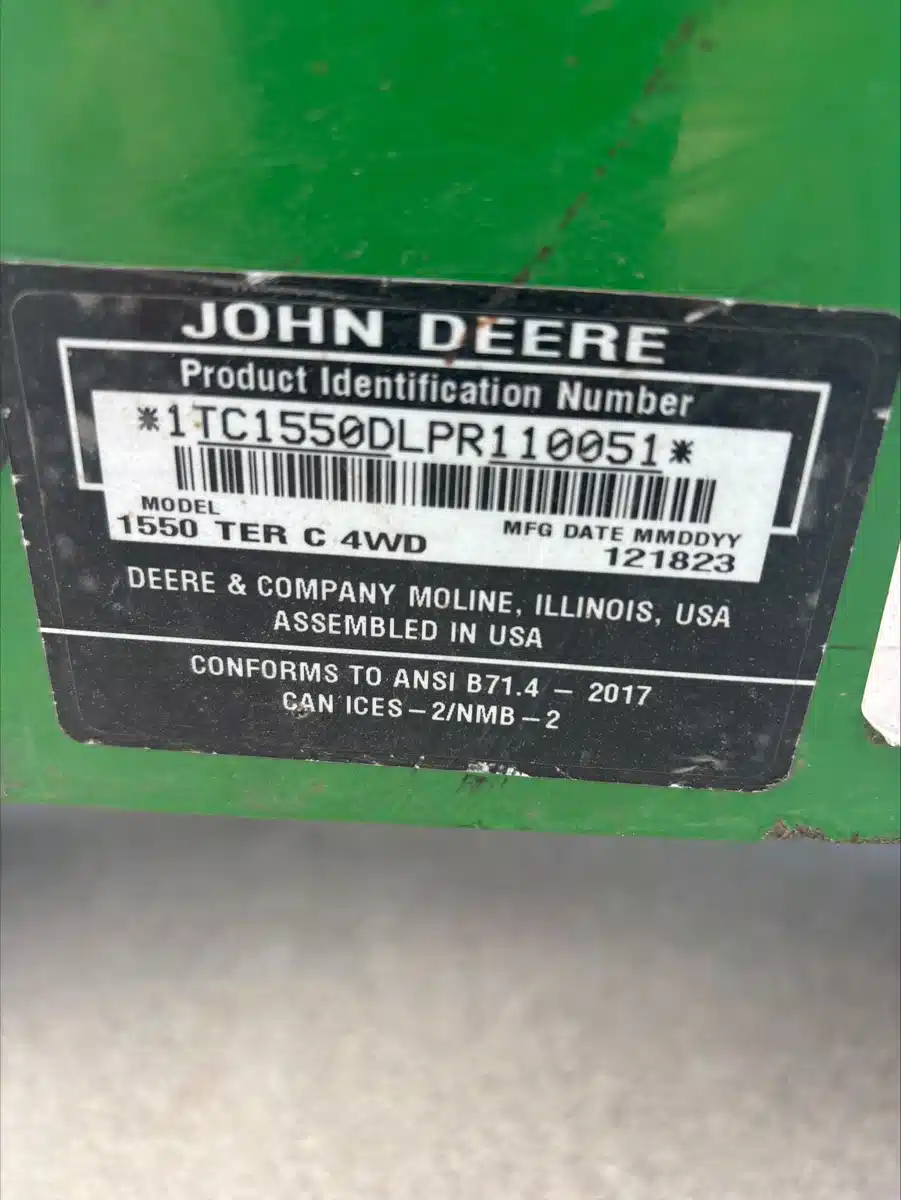 Photo de la Galerie 1 pour 2024 John Deere 1550 Tondeuse frontale