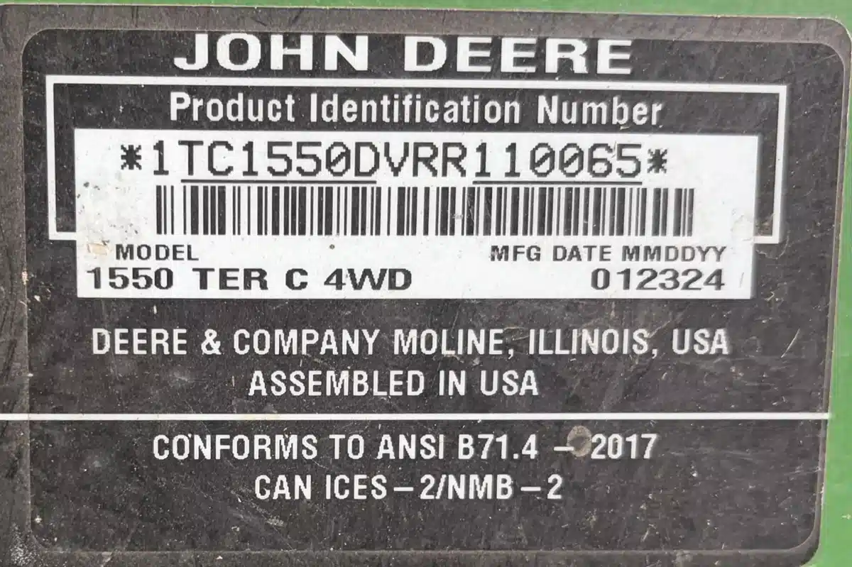Photo de la Galerie 1 pour 2024 John Deere 1550 Tondeuse frontale