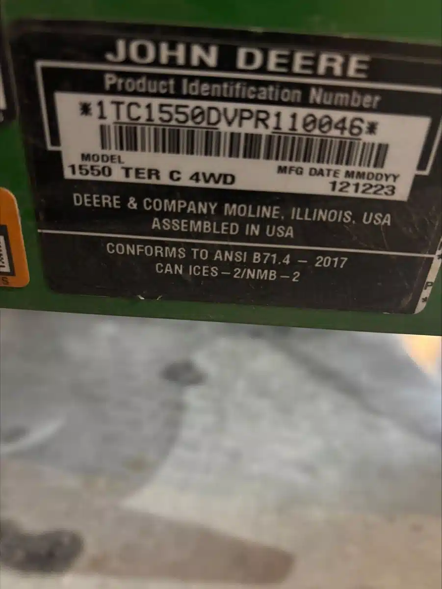 Photo de la Galerie 1 pour 2024 John Deere 1550 Tondeuse frontale