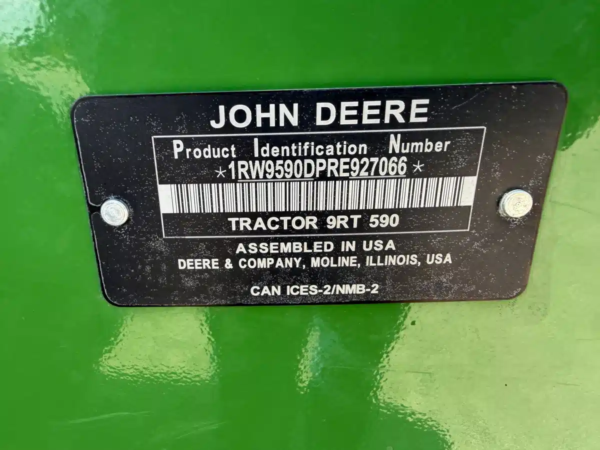Gallery image 2 for 2024 John Deere 9RT 590 Tractor
