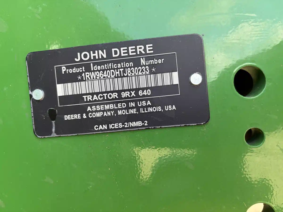 Photo de la Galerie 2 pour 2026 John Deere 9RX 640 Tracteur