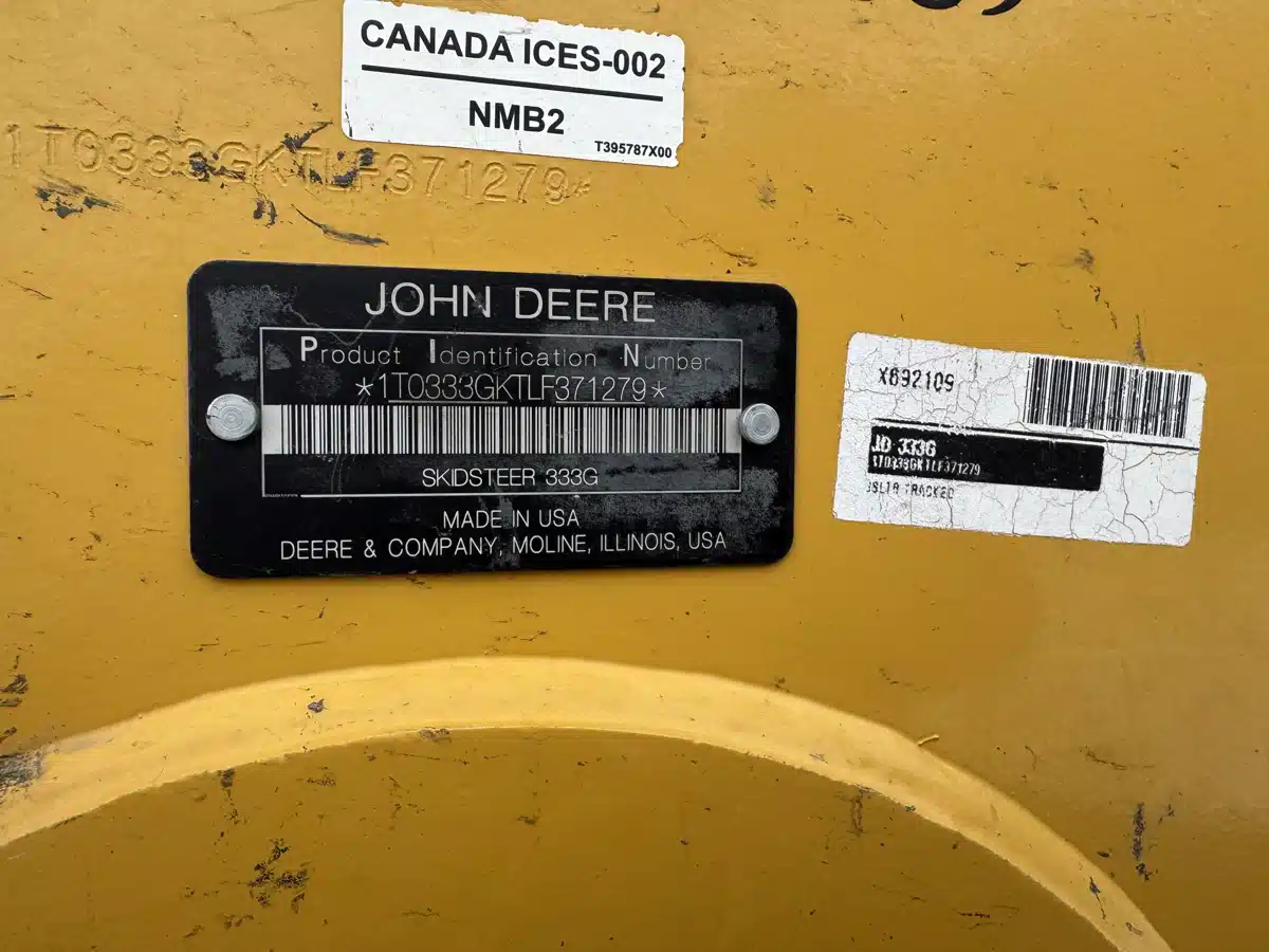 Gallery image 2 for 2020 John Deere 333G Track Loader