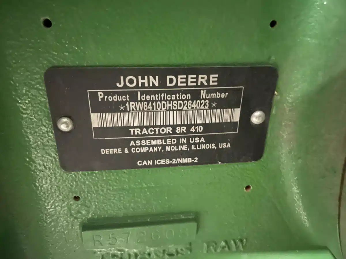 Photo de la Galerie 1 pour 2025 John Deere 8R 410 Tracteur