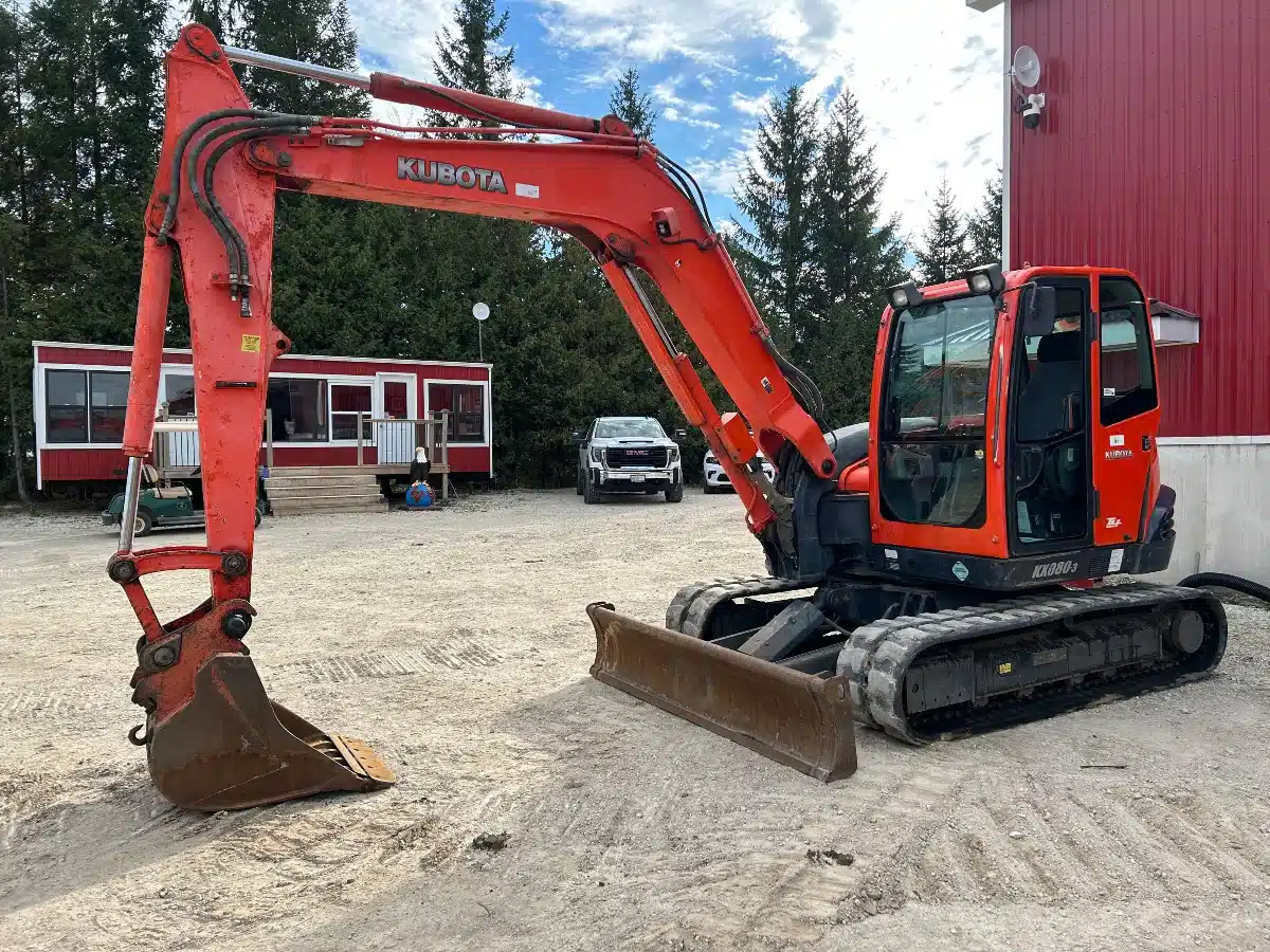 Gallery image 2 for Used 2008 Kubota KX080-3 Excavator
