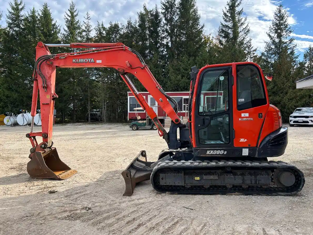 Gallery image 1 for Used 2008 Kubota KX080-3 Excavator