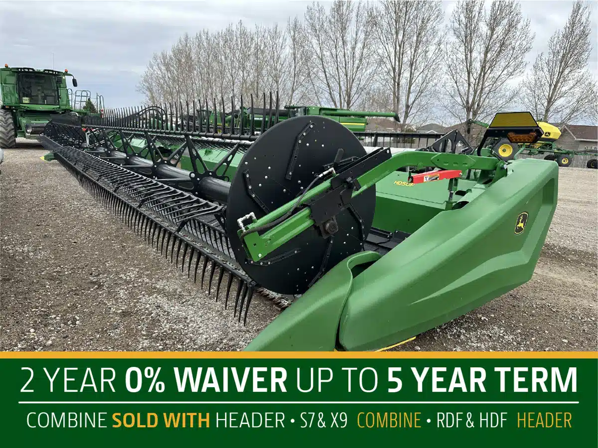 Gallery image 1 for Used 2022 John Deere HD50F Header Combine