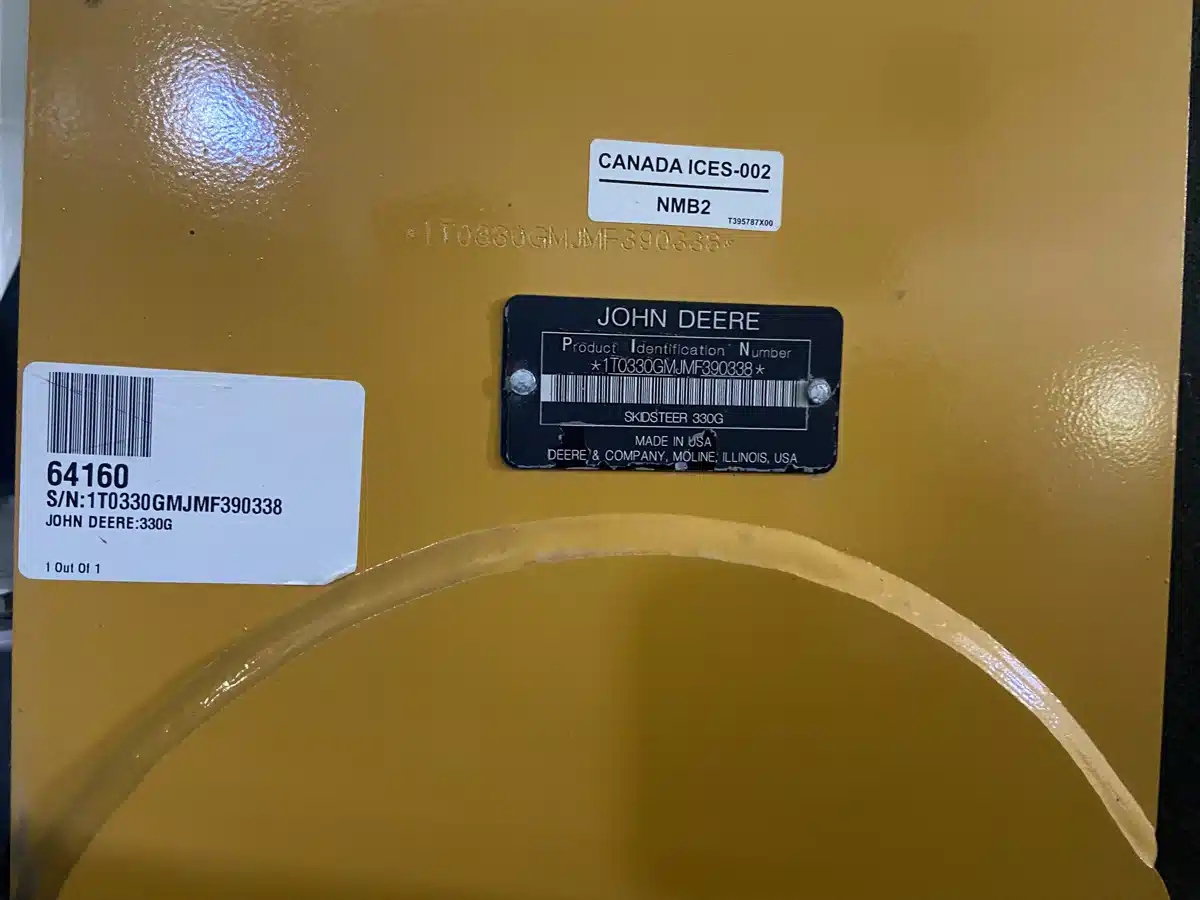 Gallery image 1 for Used 2021 John Deere 330G Skid Steer