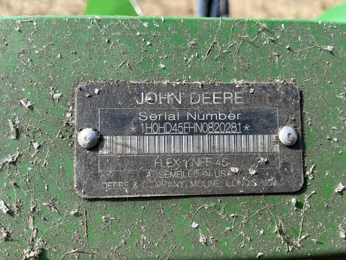 Gallery image 2 for Used 2022 John Deere HD45F Header Combine